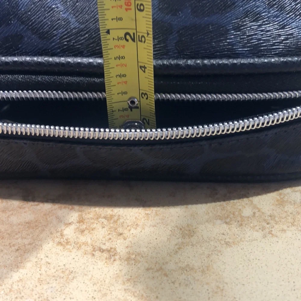NWT cosmetic case in fantastic leopard print